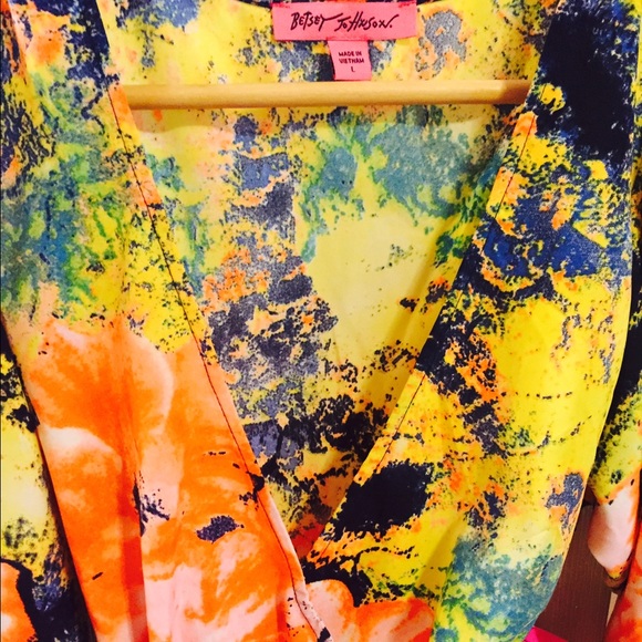 NEW Betsey Johnson Colorful Blouse - Picture 2 of 4