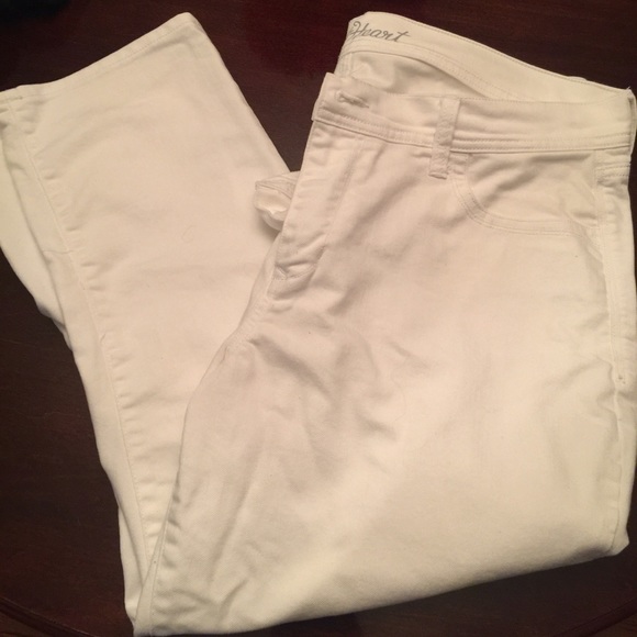 White Jean Capris-Sweetheart