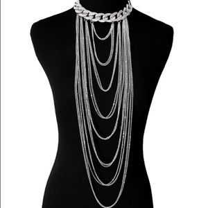 ⚡️SALE⚡️Layered Metal Chains Statement Necklace