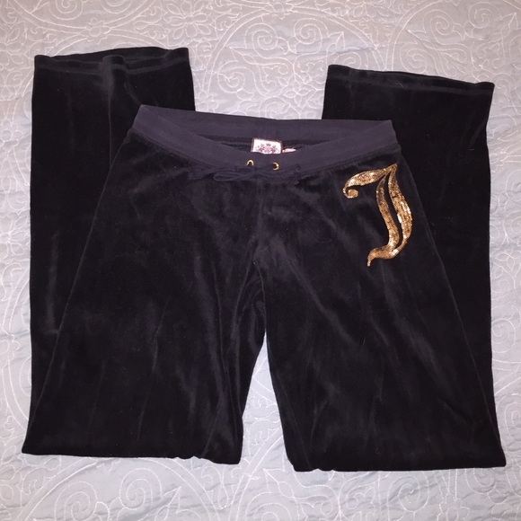 Juicy Couture Other - Juicy Couture Velour Pants w/ Gold J