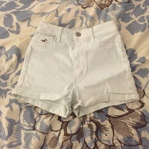 White high rise Hollister shorts!