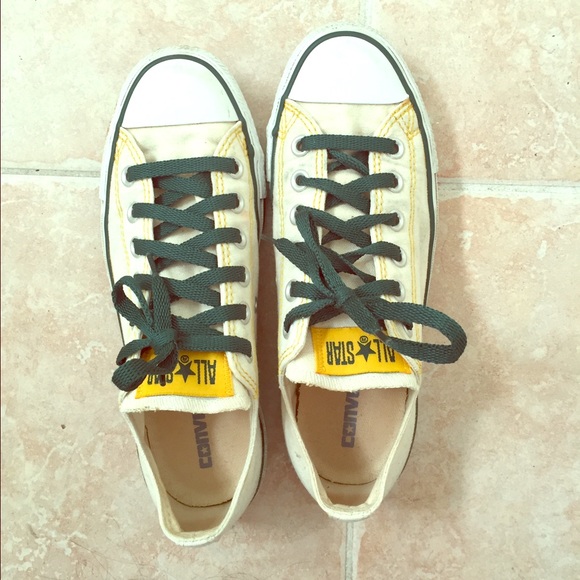 Converse All Stars - Green & Gold Trim