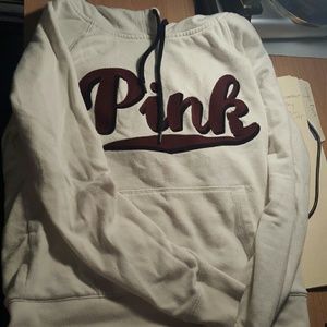 Vs pink white hoodie