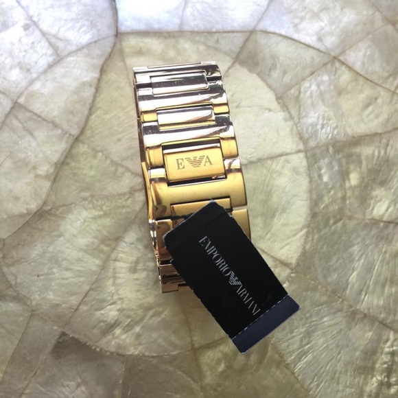 Emporio Armani Rose Gold Cuff Ladies Watch