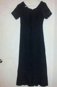 All black long choir dress