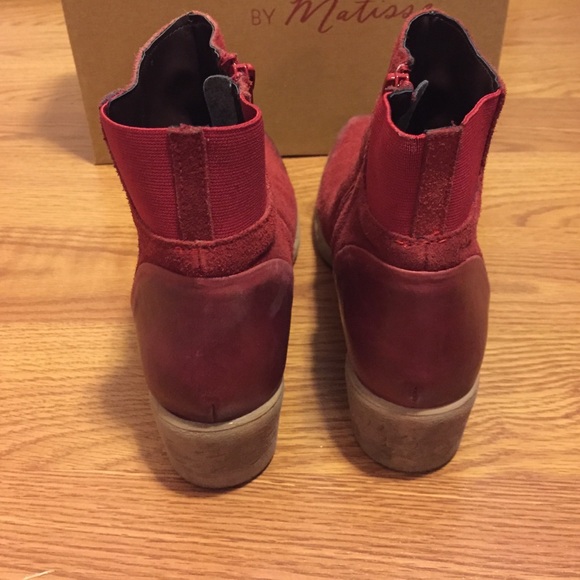 Red Distressed Boot by Coconuts - Picture 4 of 4