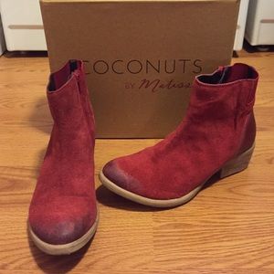 Red Distressed Boot by Coconuts