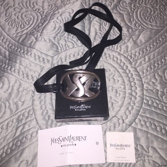Yves Saint Laurent Accessories - YSL necklace/wrap bracelet/belt