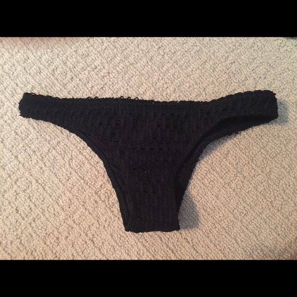 Roxy Crochet Scrunch Bikini Bottom