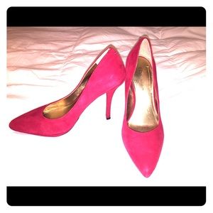 BCBGeneration Red Suede Heels