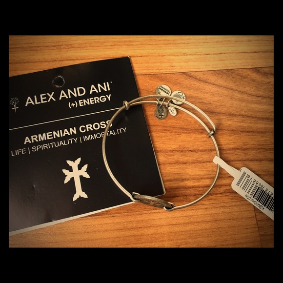 New w tags, Alex & Ani Armenian cross bracelet