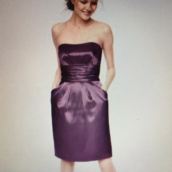 David's Bridal Strapless Dress