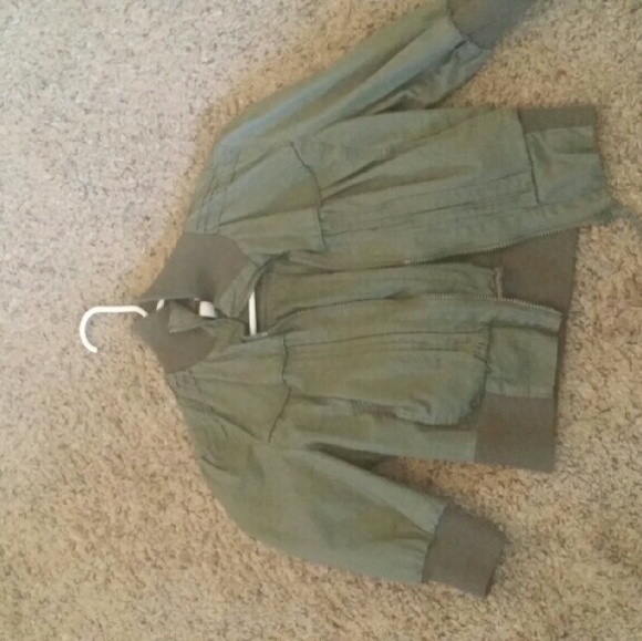 Moto crop light jacket