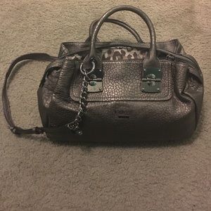 Guess Metallic Brown- Gray Purse