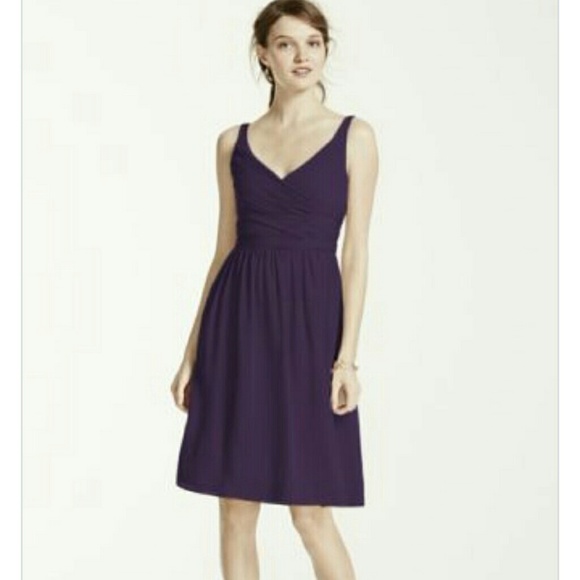 Short Chiffon Dress with Ruching