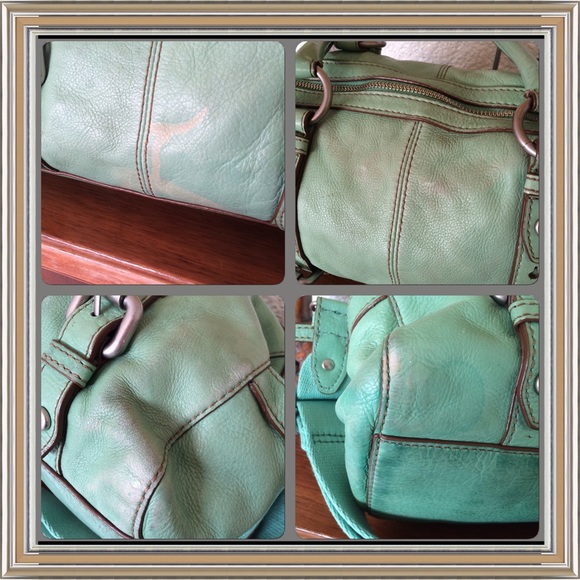FOSSIL "Maddox" Convertible Satchel in Mint - Picture 3 of 4