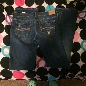 abrocrombie and fitch boot cut jeans