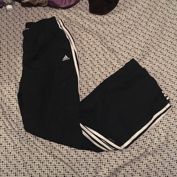 Adidas sweatpants.