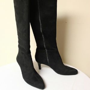 Tahari Black Suede Boots - Brand New!