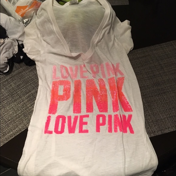 Victoria's Secret shirt.