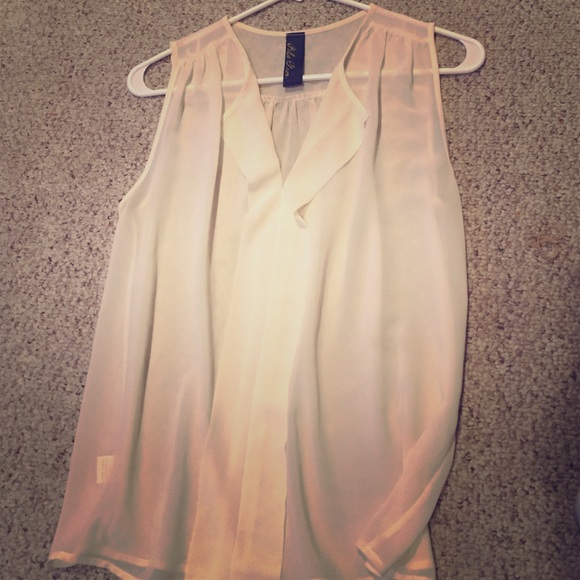 Cream tank size small