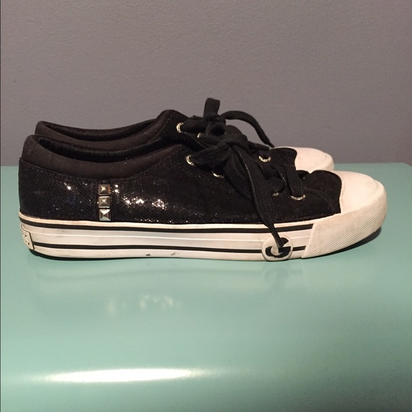 G by Guess Black Sparkle Sneakers - Picture 3 of 4