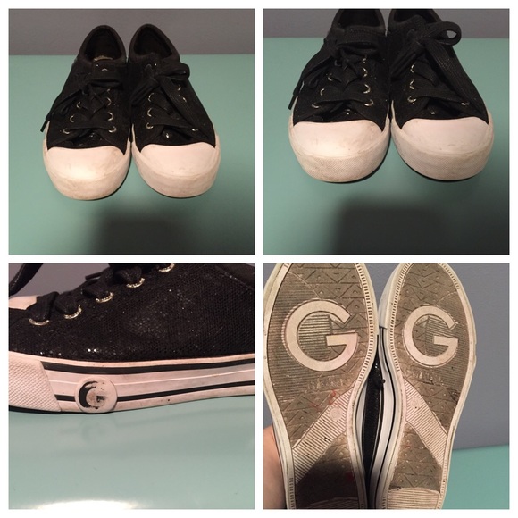 G by Guess Black Sparkle Sneakers - Picture 4 of 4