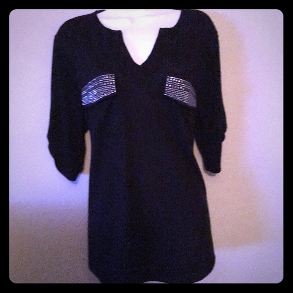 Tops - New With Tags Back top with sparkle pockets!