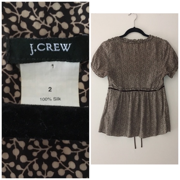 J. Crew Ruffle Silk Blouse - Picture 2 of 4