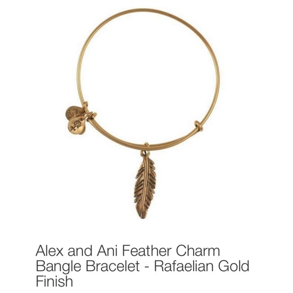 🔸ALEX AND ANI GOLD FEATHER EXPANDABLE WIRE BANGLE