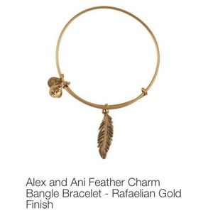 🔸ALEX AND ANI GOLD FEATHER EXPANDABLE WIRE BANGLE