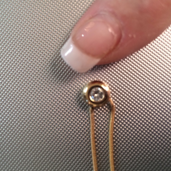 14K Yellow Gold Diamond Necklace