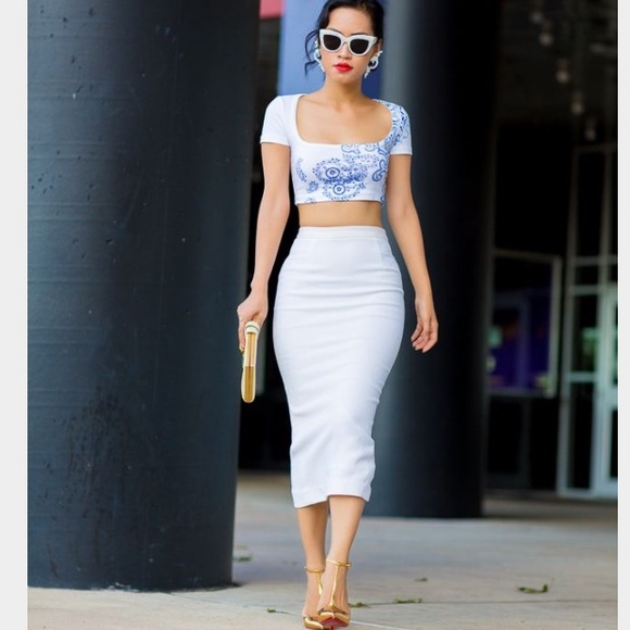 Midi Pencil Skirt