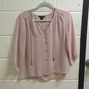 Light pink silk shirt