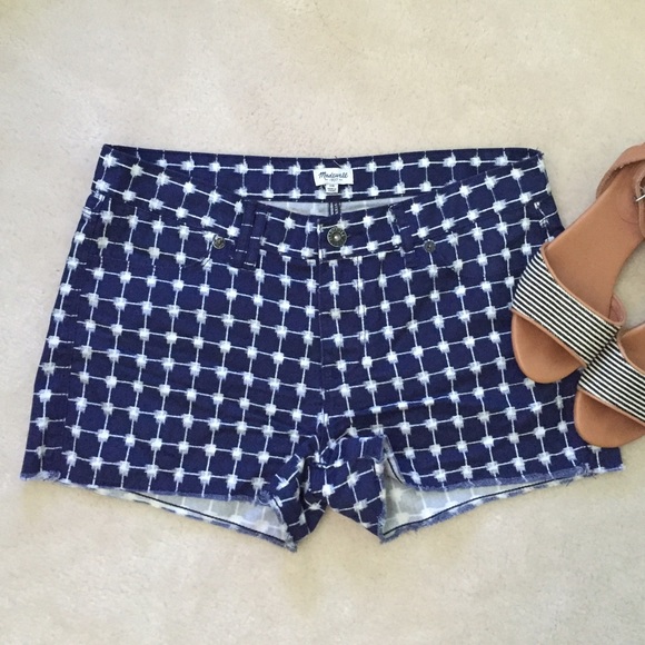 Madewell Pants - Madewell Grid Printed Shorts