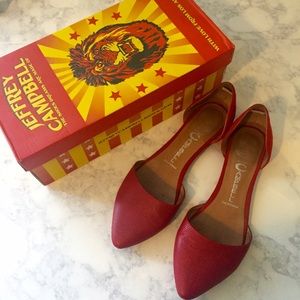 D'orsay Red Flats - very comfortable