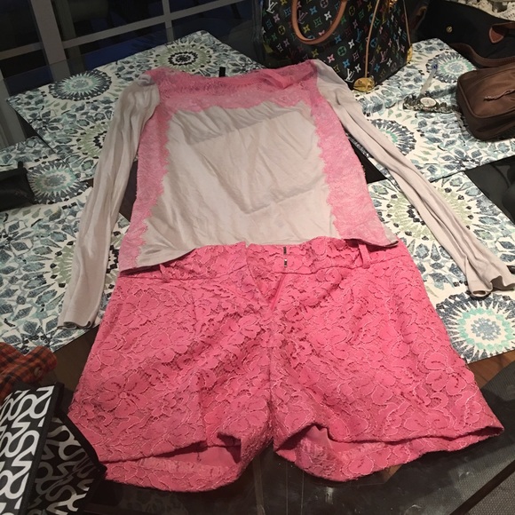 Bcbg lace outfit