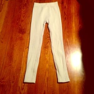 Off white colored leggings size medium