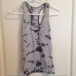 Grey Patterned Athletic Tank