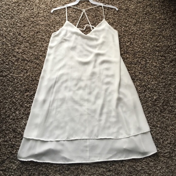 Cross-Back White Sun Dress