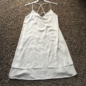 Cross-Back White Sun Dress
