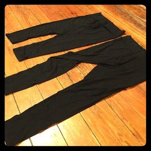 Mossimo XL black leggings - both together