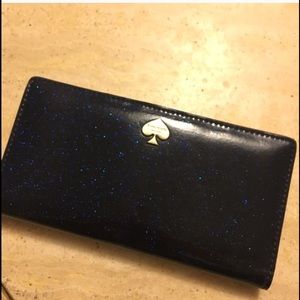 Kate Spade Blue Glitterbug Wallet