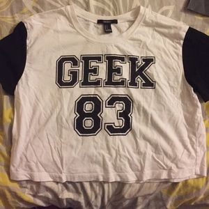 "Geek" Crop top