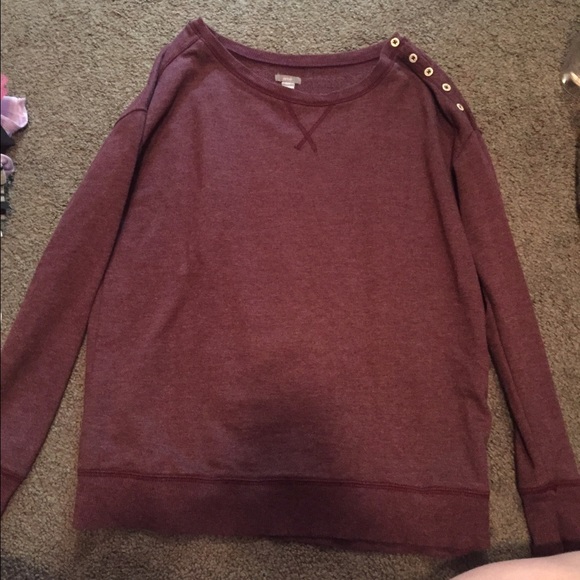 Aerie Crew Neck (maroon)