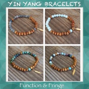 💥REDUCED Final price💥YIN YANG STRETCH BRACELETS