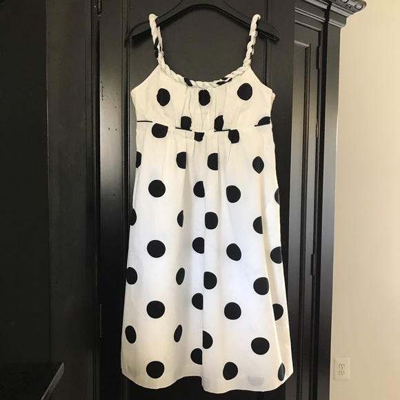 J. Crew Dresses & Skirts - Jcrew black white polka dot summer dress