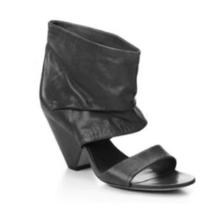 *Reserved* ASH Soho Black Sandal Peep Toe Bootie