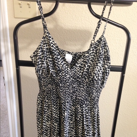 Aqua maxi dress.
