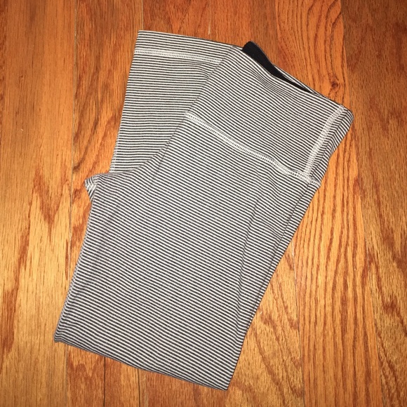 Striped Lulu Lemon leggings